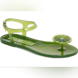 Katy Perry lime geli sandals